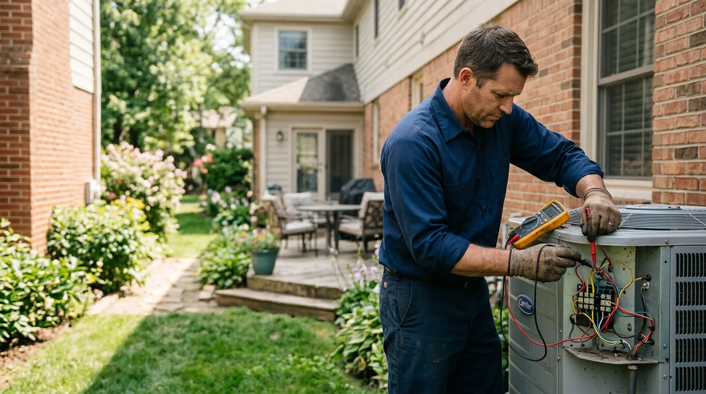 HVAC technician working near Rutherford, CA
